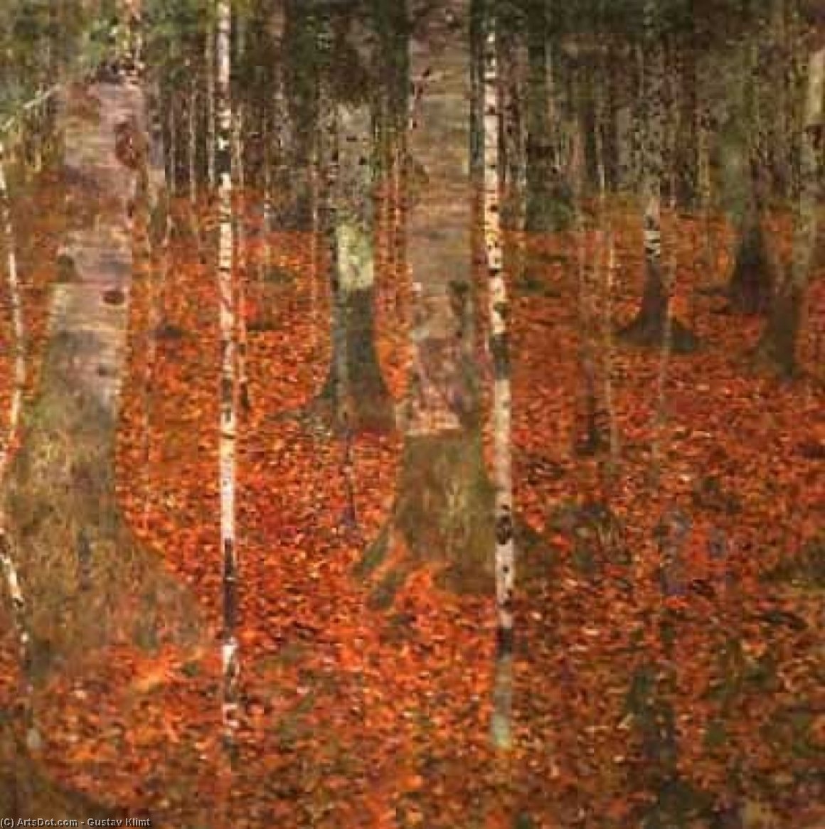 WikiOO.org - Енциклопедія образотворчого мистецтва - Живопис, Картини
 Gustav Klimt - Birkenwald