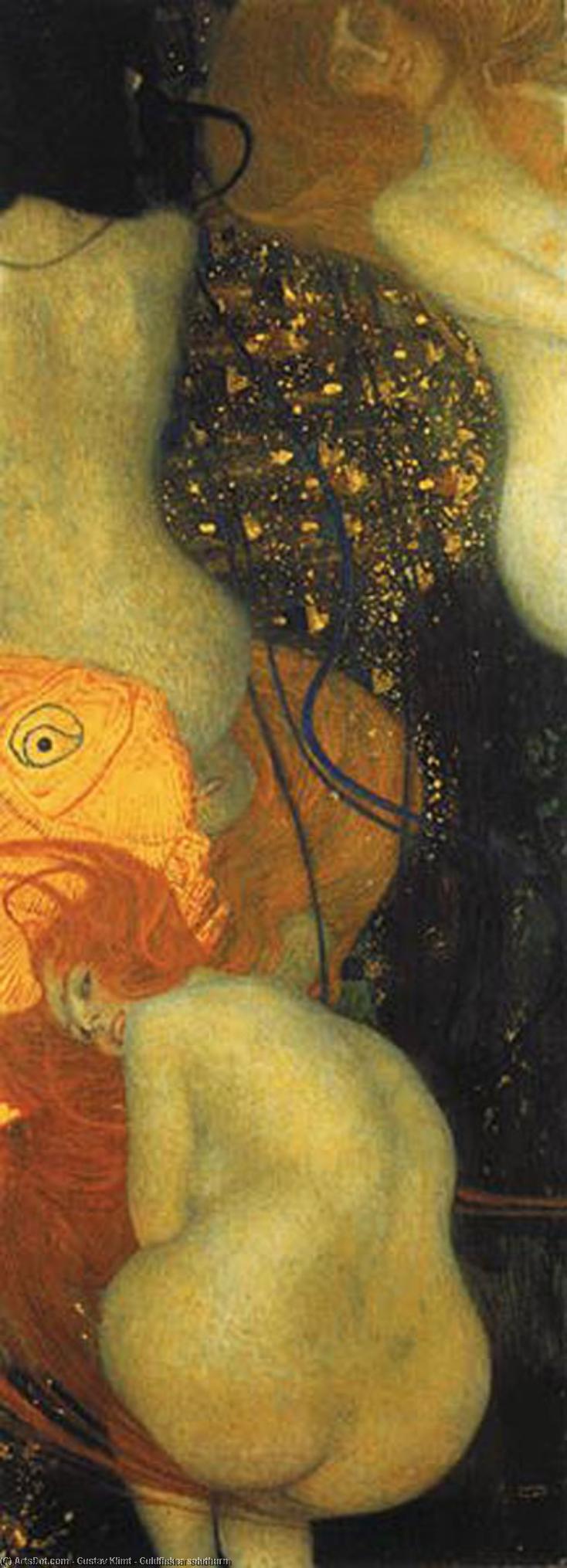 Wikioo.org - The Encyclopedia of Fine Arts - Painting, Artwork by Gustav Klimt - Guldfiskar solothurn