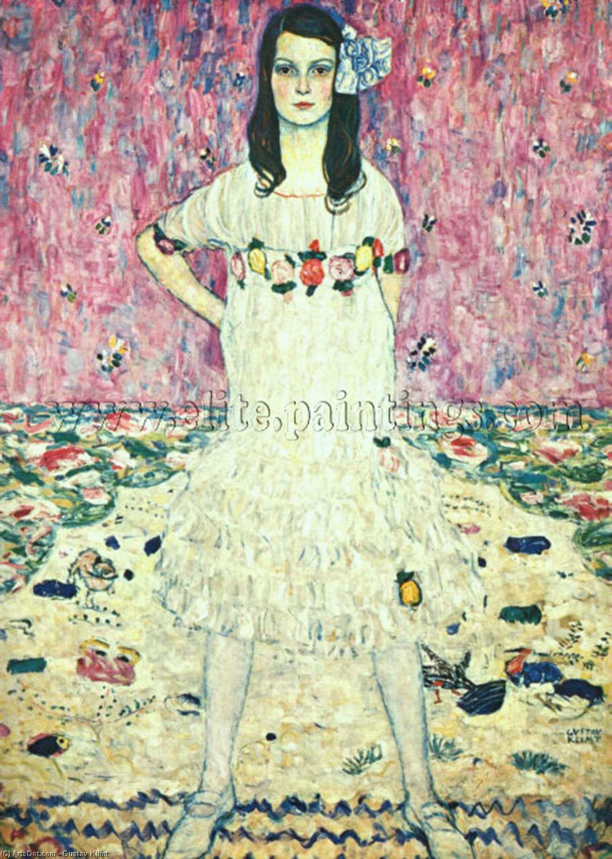 WikiOO.org – 美術百科全書 - 繪畫，作品 Gustav Klimt - 玛达Primavesi 油  对  帆布  私人  收藏品