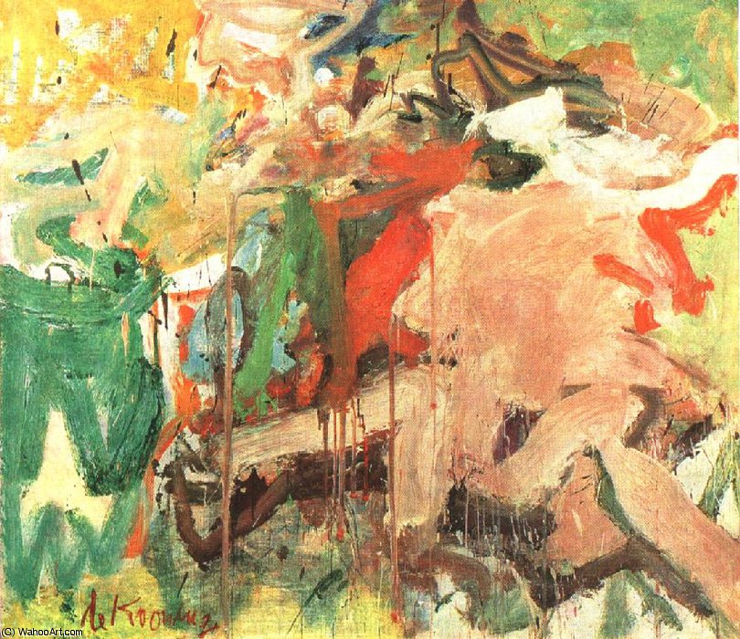Wikioo.org - The Encyclopedia of Fine Arts - Painting, Artwork by Willem De Kooning - Painting,1950, private