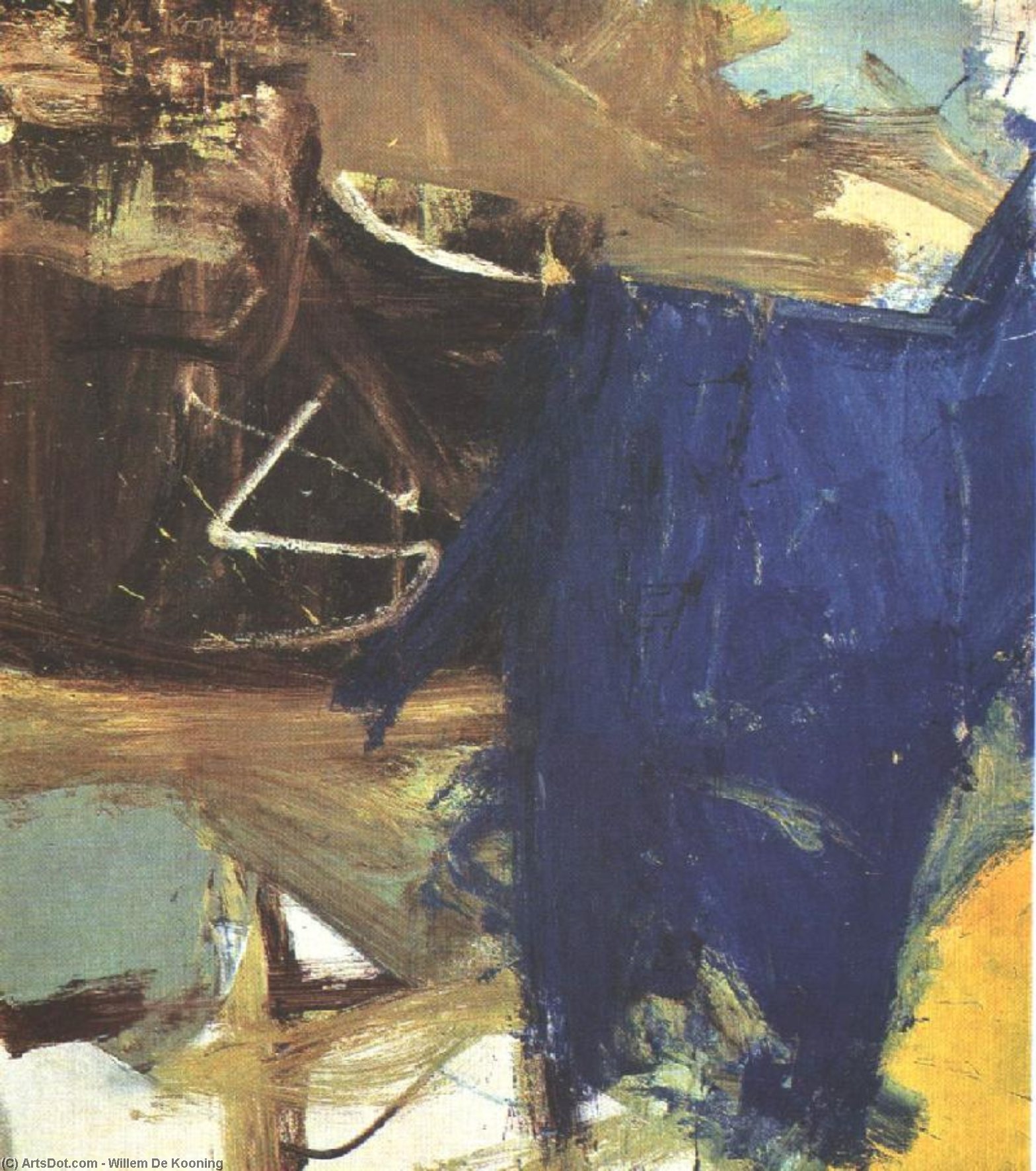 Wikioo.org - The Encyclopedia of Fine Arts - Painting, Artwork by Willem De Kooning - Parc rosenberg,1957, private