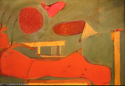 WikiOO.org - Encyclopedia of Fine Arts - Maľba, Artwork Willem De Kooning - Summer couch (detail) mid
