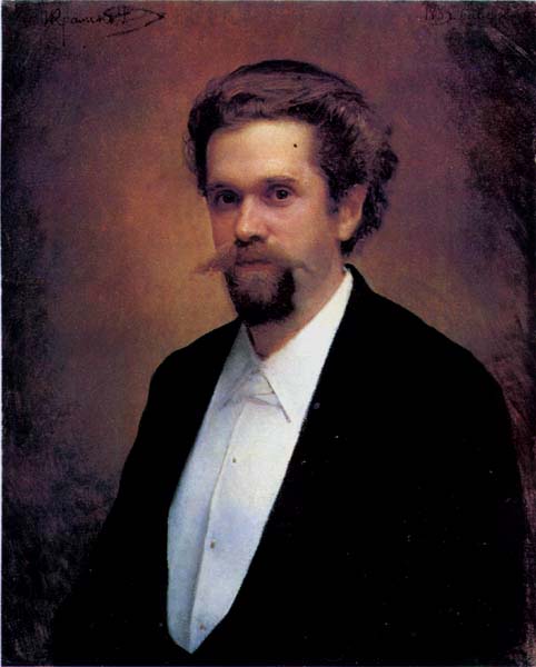 WikiOO.org - Enciklopedija dailės - Tapyba, meno kuriniai Ivan Nikolaevich Kramskoy - Portrait of the Cellist S.Ya.Morozov