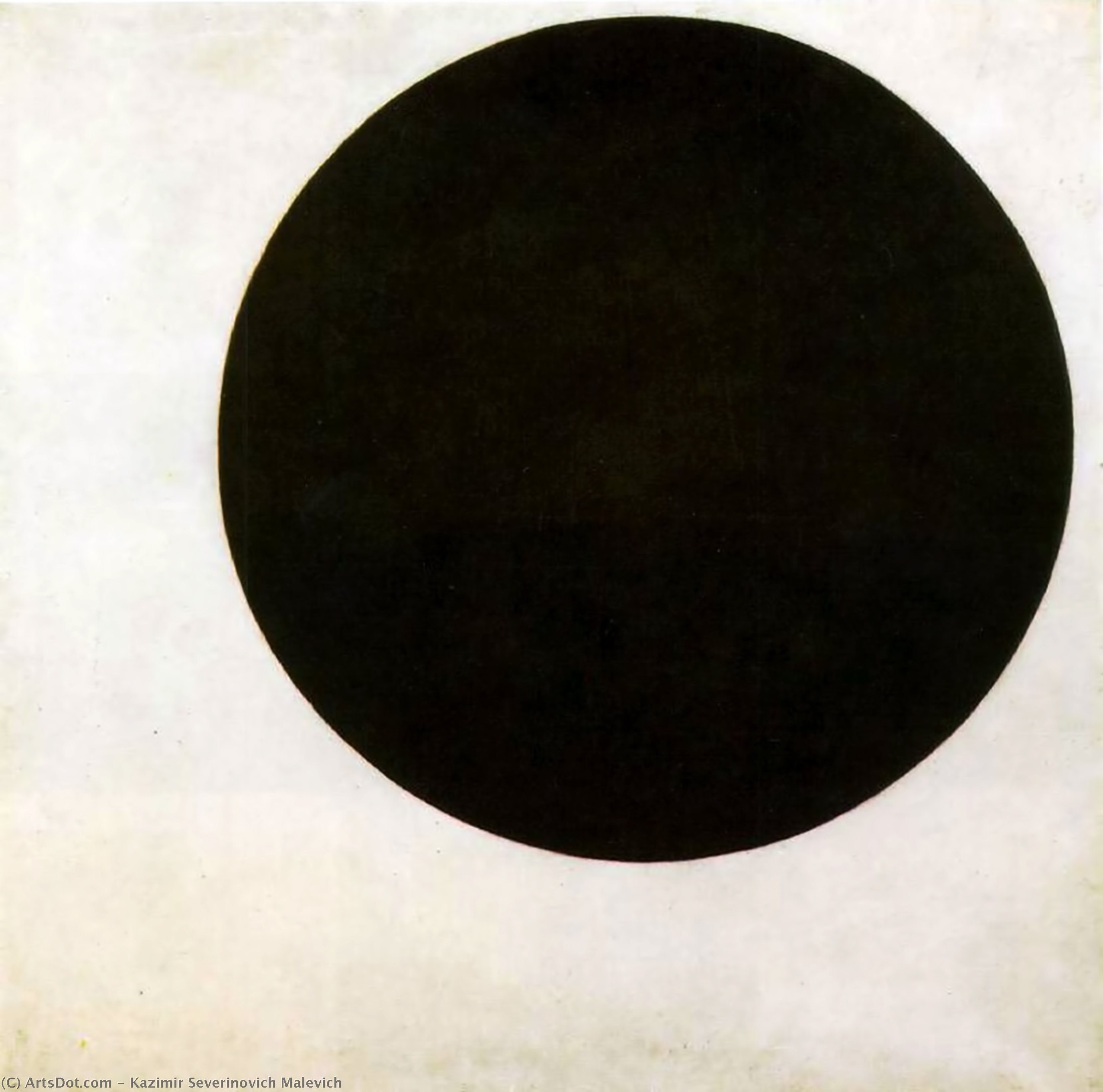 WikiOO.org - 백과 사전 - 회화, 삽화 Kazimir Severinovich Malevich - Black circle [1913] State Russian Museum,