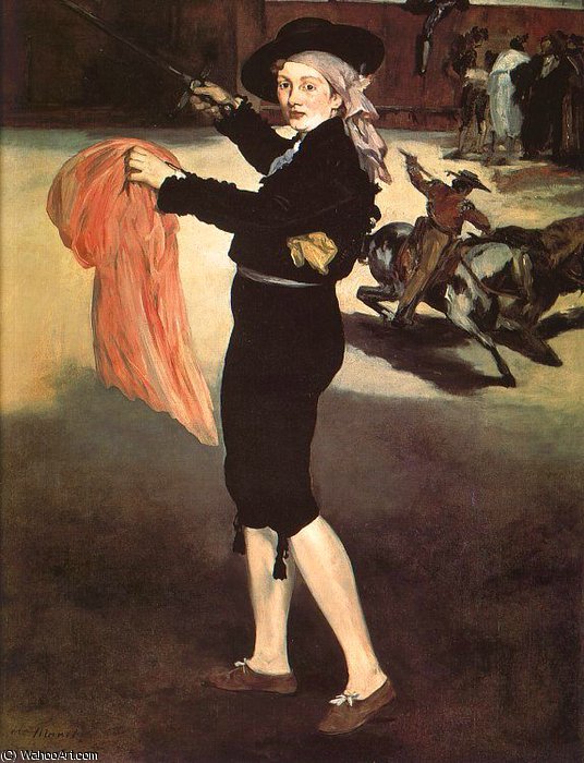 Wikioo.org - The Encyclopedia of Fine Arts - Painting, Artwork by Edouard Manet - Mlle Victorine in the Costume of an Espada, Metr