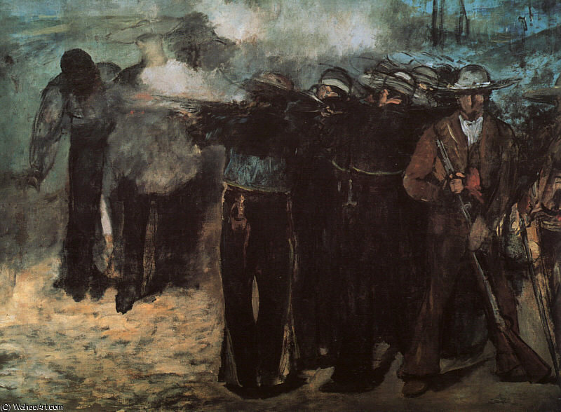 Wikioo.org - The Encyclopedia of Fine Arts - Painting, Artwork by Edouard Manet - Study for 'Execution of the Emperor Maximilian',