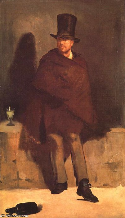WikiOO.org – 美術百科全書 - 繪畫，作品 Edouard Manet -  的  苦艾酒  酒徒 , 纽约 嘉士伯 glyptotek , 合作