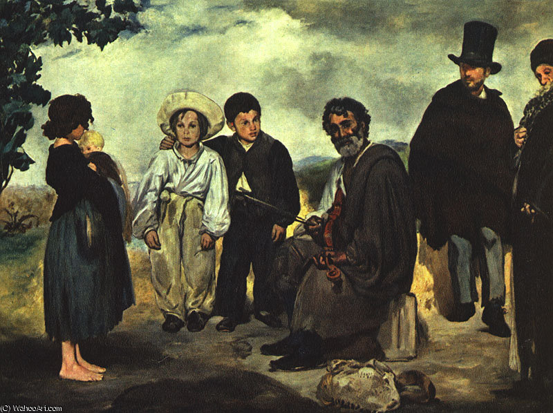 WikiOO.org - אנציקלופדיה לאמנויות יפות - ציור, יצירות אמנות Edouard Manet - The Old Musician, canvas, National Gallery of Ar
