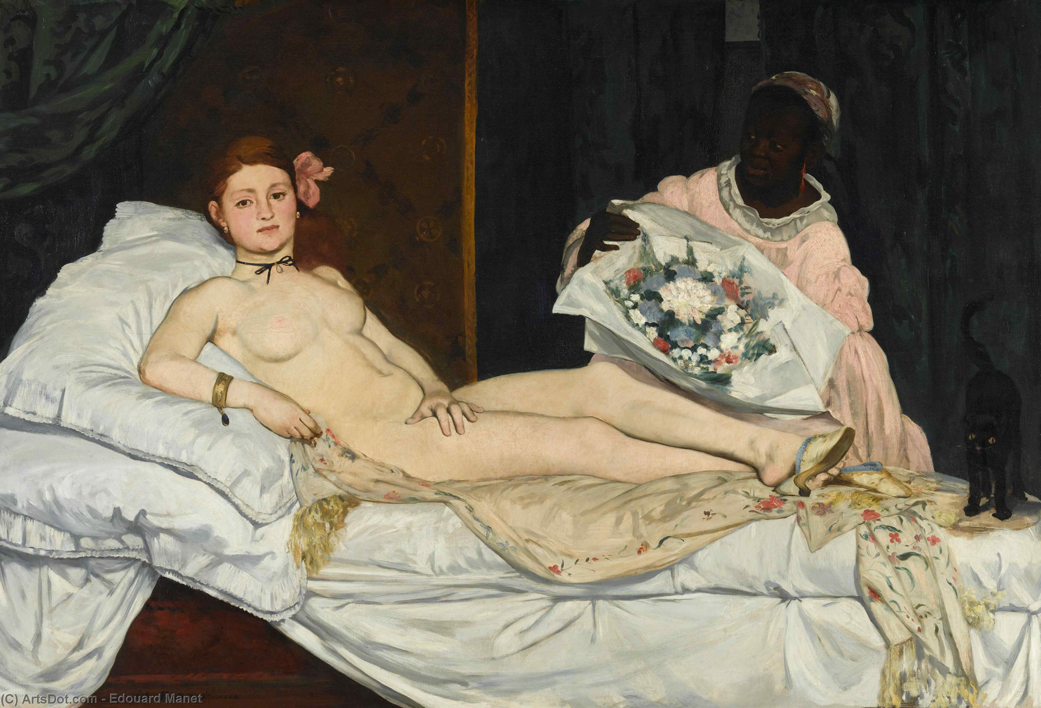 Wikioo.org – L'Enciclopedia delle Belle Arti - Pittura, Opere di Edouard Manet - Olimpia