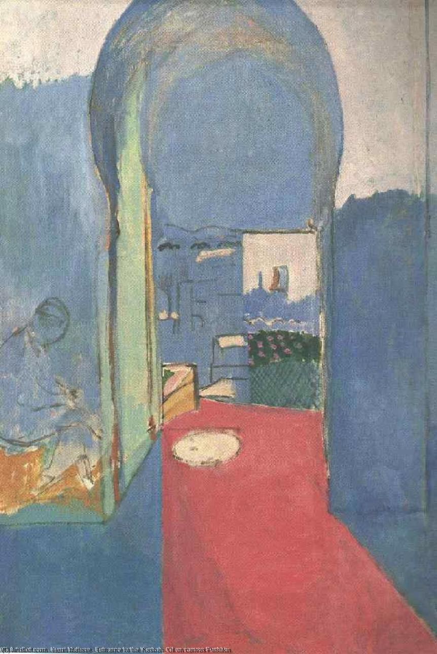 WikiOO.org - אנציקלופדיה לאמנויות יפות - ציור, יצירות אמנות Henri Matisse - Entrance to the Kasbah, Oil on canvas Pushkin