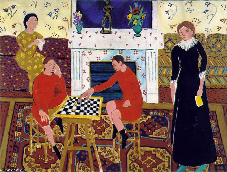Wikioo.org - สารานุกรมวิจิตรศิลป์ - จิตรกรรม Henri Matisse - The painter's family, eremitaget