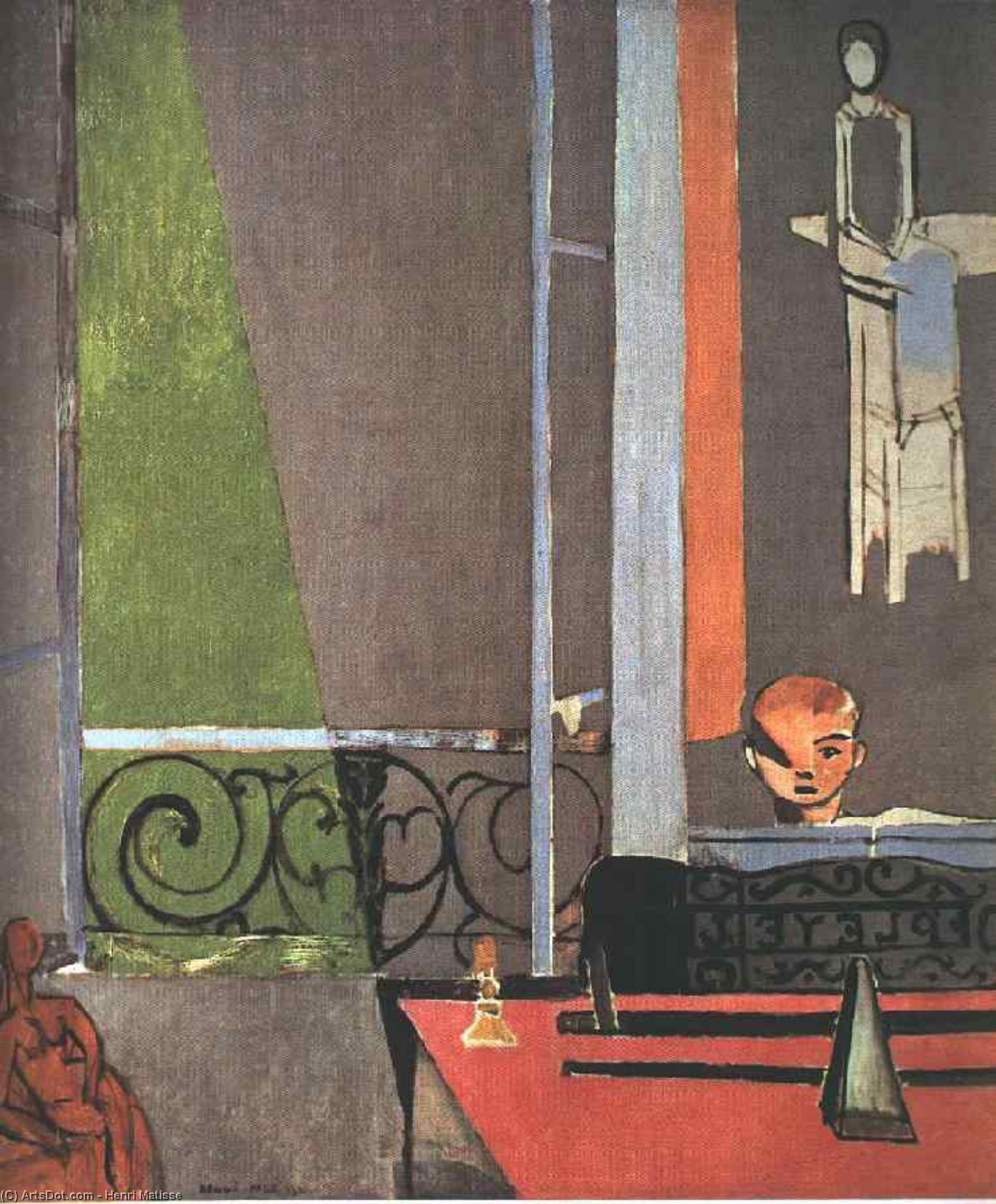Wikioo.org - สารานุกรมวิจิตรศิลป์ - จิตรกรรม Henri Matisse - The Piano Lesson, Moma, NY