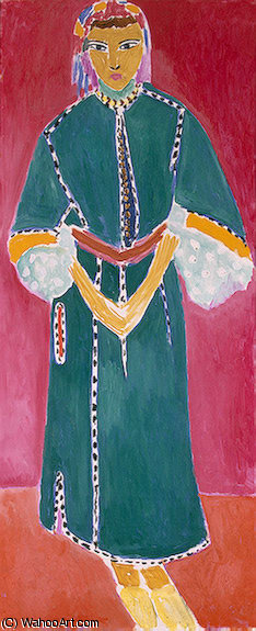 Wikoo.org - موسوعة الفنون الجميلة - اللوحة، العمل الفني Henri Matisse - Zorah standing, eremitaget