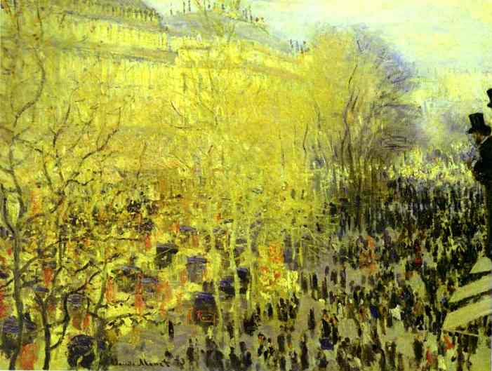 WikiOO.org - Enciclopedia of Fine Arts - Pictura, lucrări de artă Claude Monet - The Boulevard des Capucines (Puskin Museum)