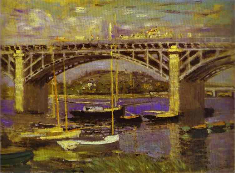 WikiOO.org – 美術百科全書 - 繪畫，作品 Claude Monet - 桥 在  Argenteuil_1