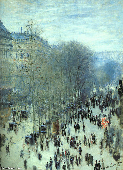 Wikioo.org - สารานุกรมวิจิตรศิลป์ - จิตรกรรม Claude Monet - Boulevard des Capucines, oil on canvas, The Nels