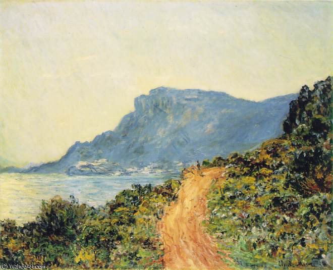 Wikioo.org - The Encyclopedia of Fine Arts - Painting, Artwork by Claude Monet - The corniche of Monaco, Stedelijk Muse