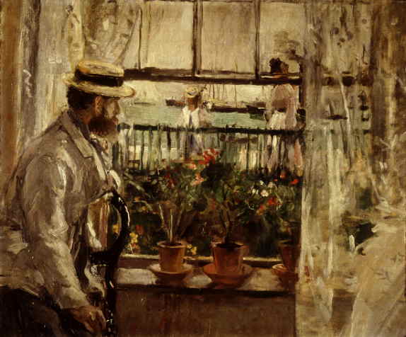 Wikioo.org - The Encyclopedia of Fine Arts - Painting, Artwork by Berthe Morisot - Manet wight