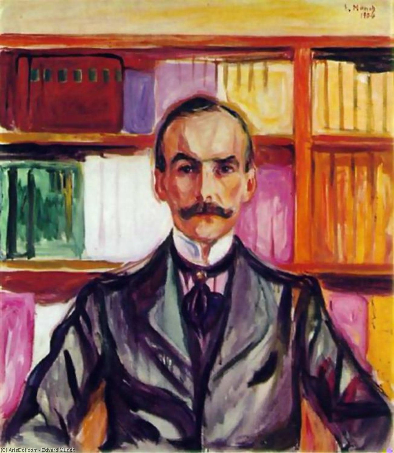 Wikioo.org – La Enciclopedia de las Bellas Artes - Pintura, Obras de arte de Edvard Munch - conde enrique kessler Colección privada