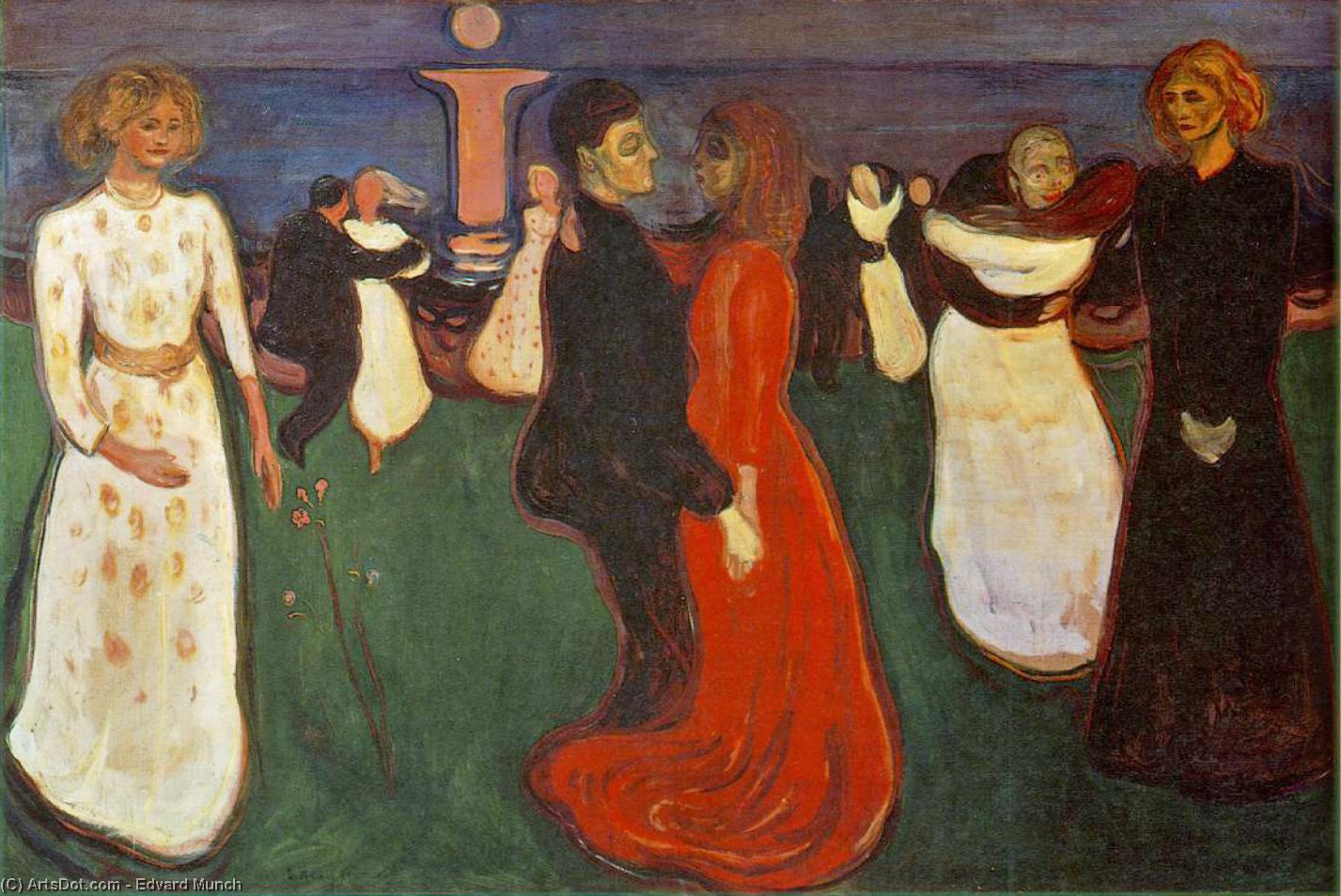 Wikioo.org - The Encyclopedia of Fine Arts - Painting, Artwork by Edvard Munch - Livsdansen nasjonalgalleri oslo