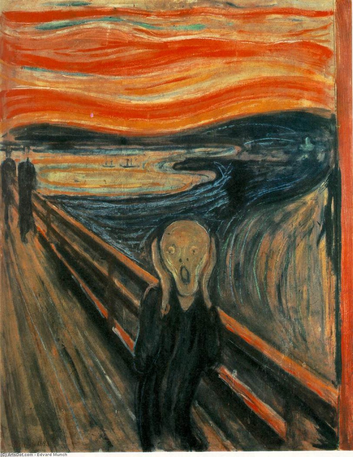 WikiOO.org - Енциклопедия за изящни изкуства - Живопис, Произведения на изкуството Edvard Munch - Skriet oslo