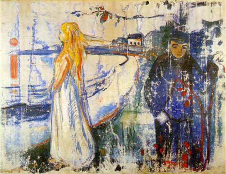 WikiOO.org - Encyclopedia of Fine Arts - Maalaus, taideteos Edvard Munch - Separazione
