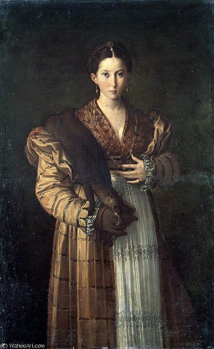 Wikioo.org - The Encyclopedia of Fine Arts - Painting, Artwork by Parmigianino - The courtesan Antea, Capodimonte, Napo