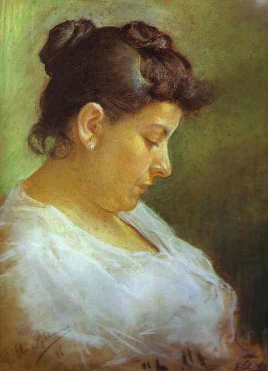 Wikioo.org - The Encyclopedia of Fine Arts - Painting, Artwork by Pablo Picasso - Portrait de la mere de l'artiste