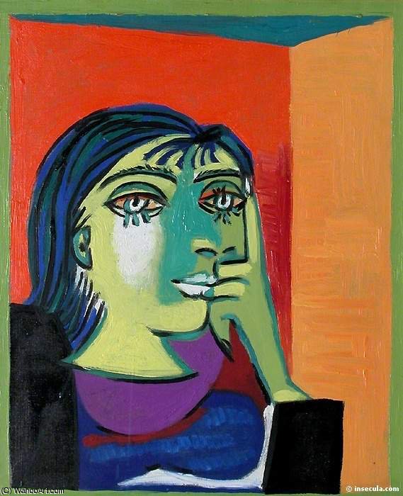 Wikioo.org - The Encyclopedia of Fine Arts - Painting, Artwork by Pablo Picasso - Portrait de Dora Maar