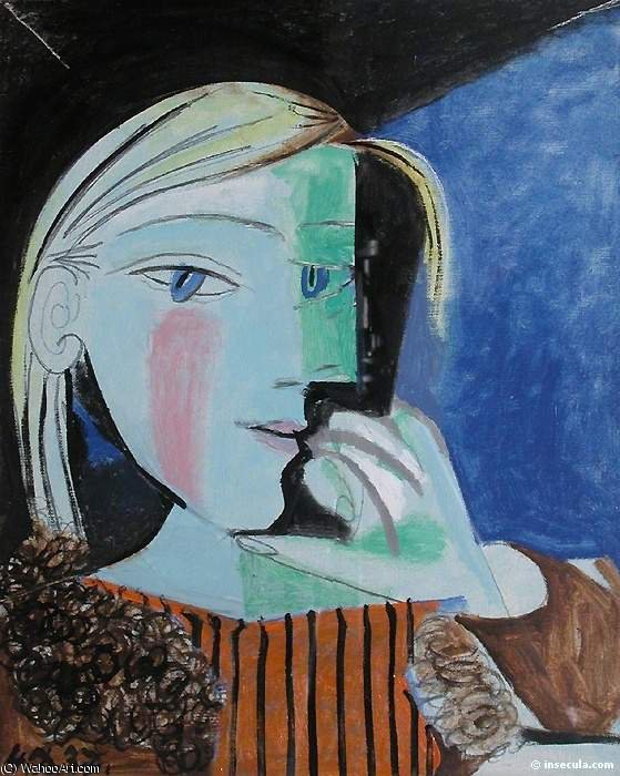 Wikioo.org - Bách khoa toàn thư về mỹ thuật - Vẽ tranh, Tác phẩm nghệ thuật Pablo Picasso - Portrait de Marie-Therese