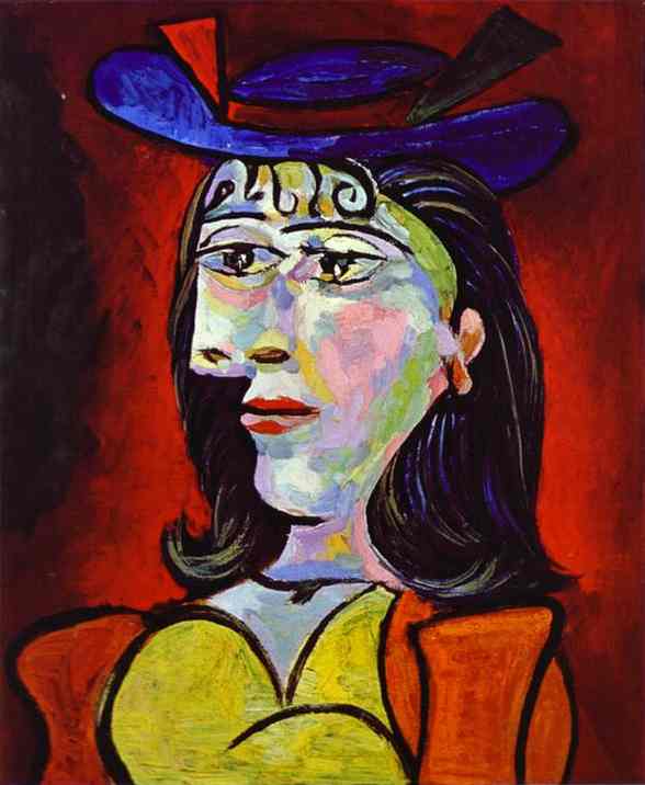Wikioo.org – L'Enciclopedia delle Belle Arti - Pittura, Opere di Pablo Picasso - Ritratto d'une jeune fille
