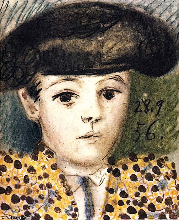 WikiOO.org - Encyclopedia of Fine Arts - Lukisan, Artwork Pablo Picasso - Claude en costume de matador