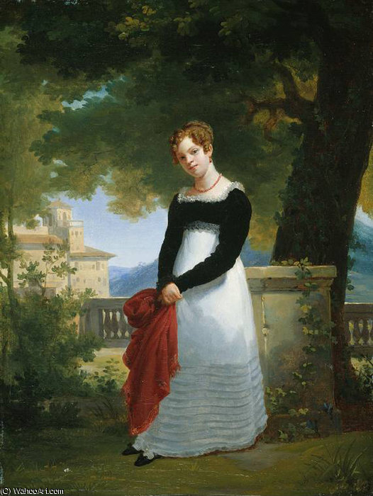 Wikioo.org - The Encyclopedia of Fine Arts - Painting, Artwork by François Edouard Picot - Eduoard Portrait of Adelaide Sophie Cleret