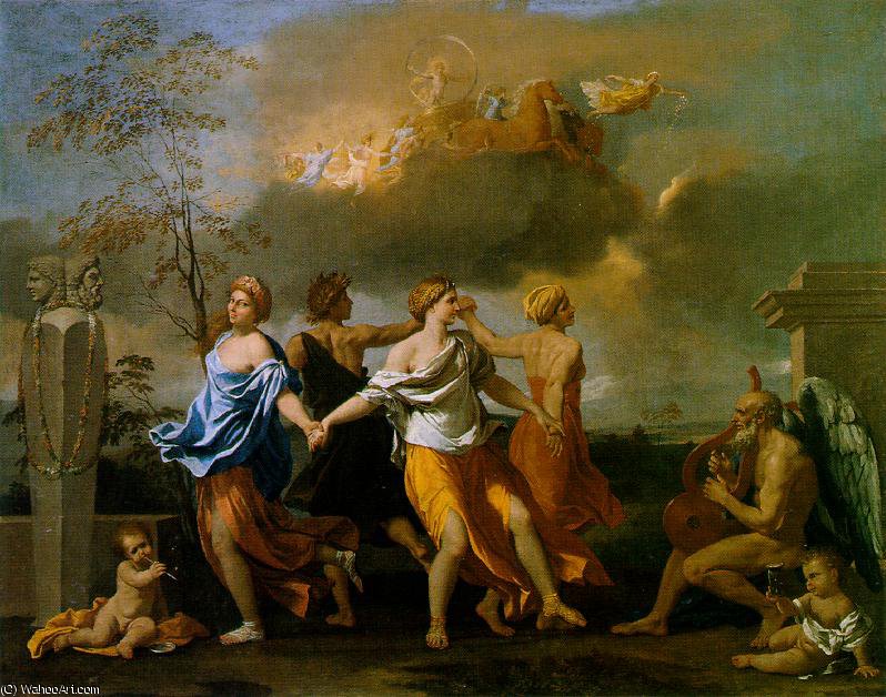 Wikioo.org - The Encyclopedia of Fine Arts - Painting, Artwork by Nicolas Poussin - Dance to the music of time ca wallace collectio