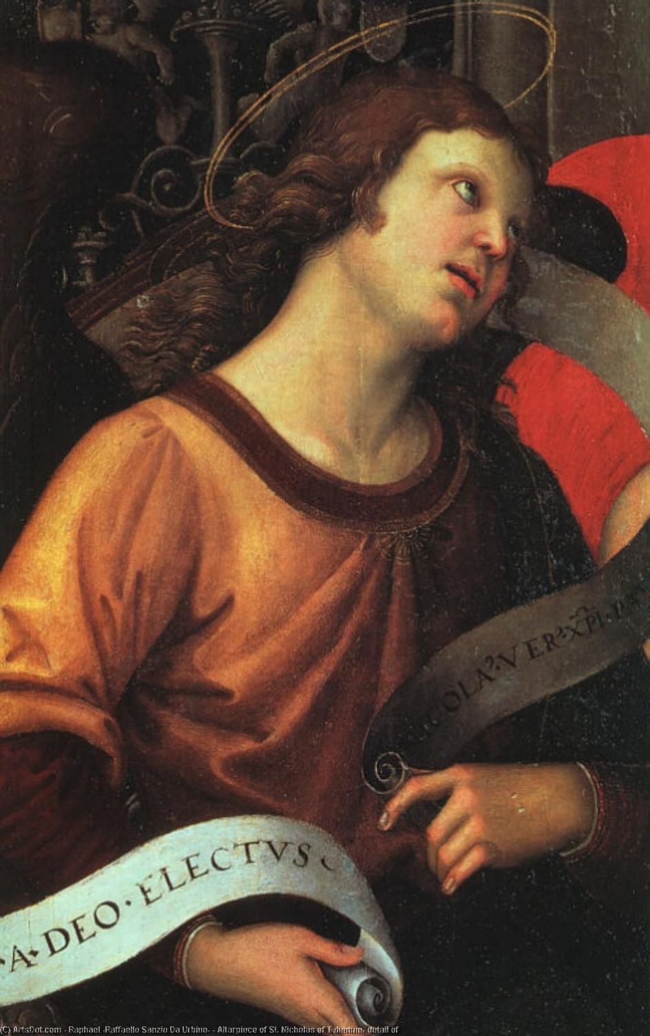 WikiOO.org - Enciclopédia das Belas Artes - Pintura, Arte por Raphael (Raffaello Sanzio Da Urbino) - Altarpiece of St. Nicholas of Tolentino, detail of