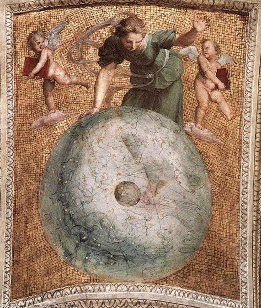 Wikioo.org – L'Enciclopedia delle Belle Arti - Pittura, Opere di Raphael (Raffaello Sanzio Da Urbino) - la stanza della segnatura primo  Motore