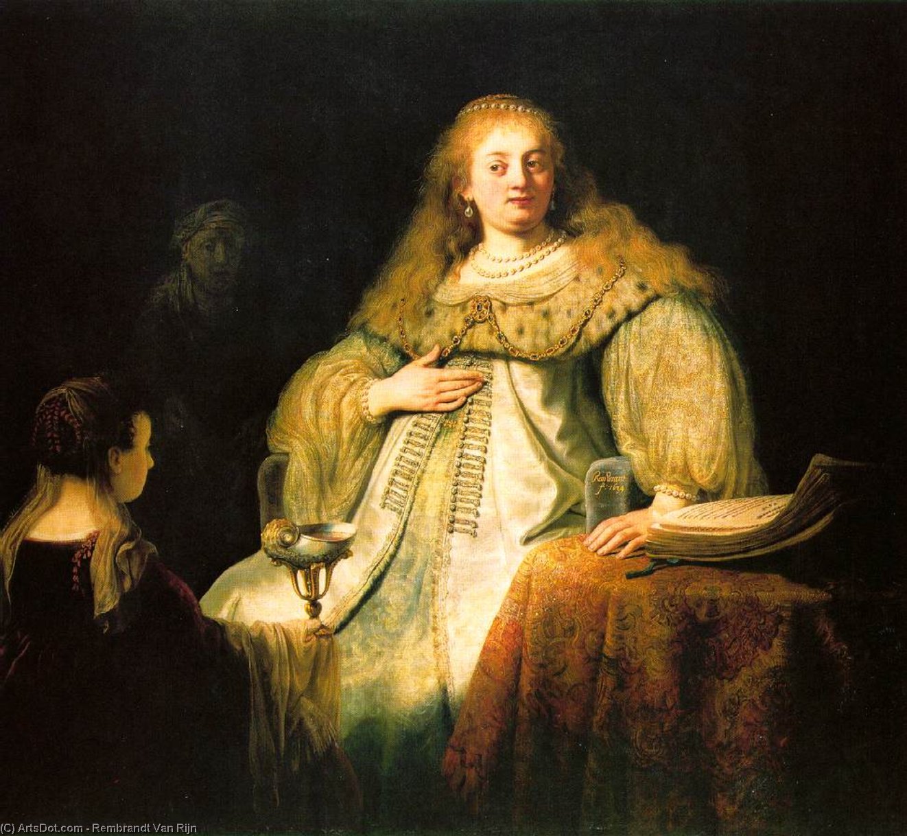 Wikioo.org – La Enciclopedia de las Bellas Artes - Pintura, Obras de arte de Rembrandt Van Rijn - Artemis museo del prado , madrid