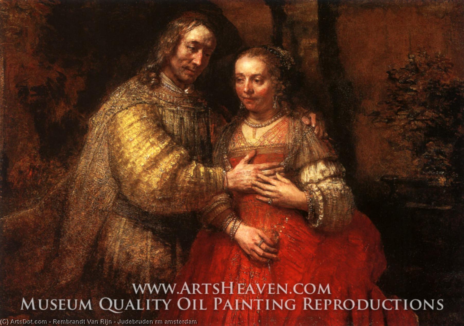 Wikioo.org - The Encyclopedia of Fine Arts - Painting, Artwork by Rembrandt Van Rijn - Judebruden rm amsterdam