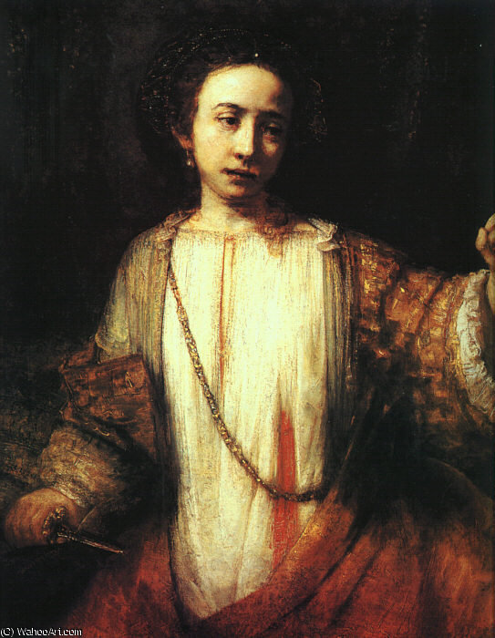 Wikioo.org - The Encyclopedia of Fine Arts - Painting, Artwork by Rembrandt Van Rijn - Lucretia institute of art, minneapolis