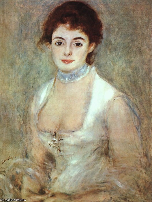 Wikioo.org - The Encyclopedia of Fine Arts - Painting, Artwork by Pierre-Auguste Renoir - Portrait of Madame Henriot,