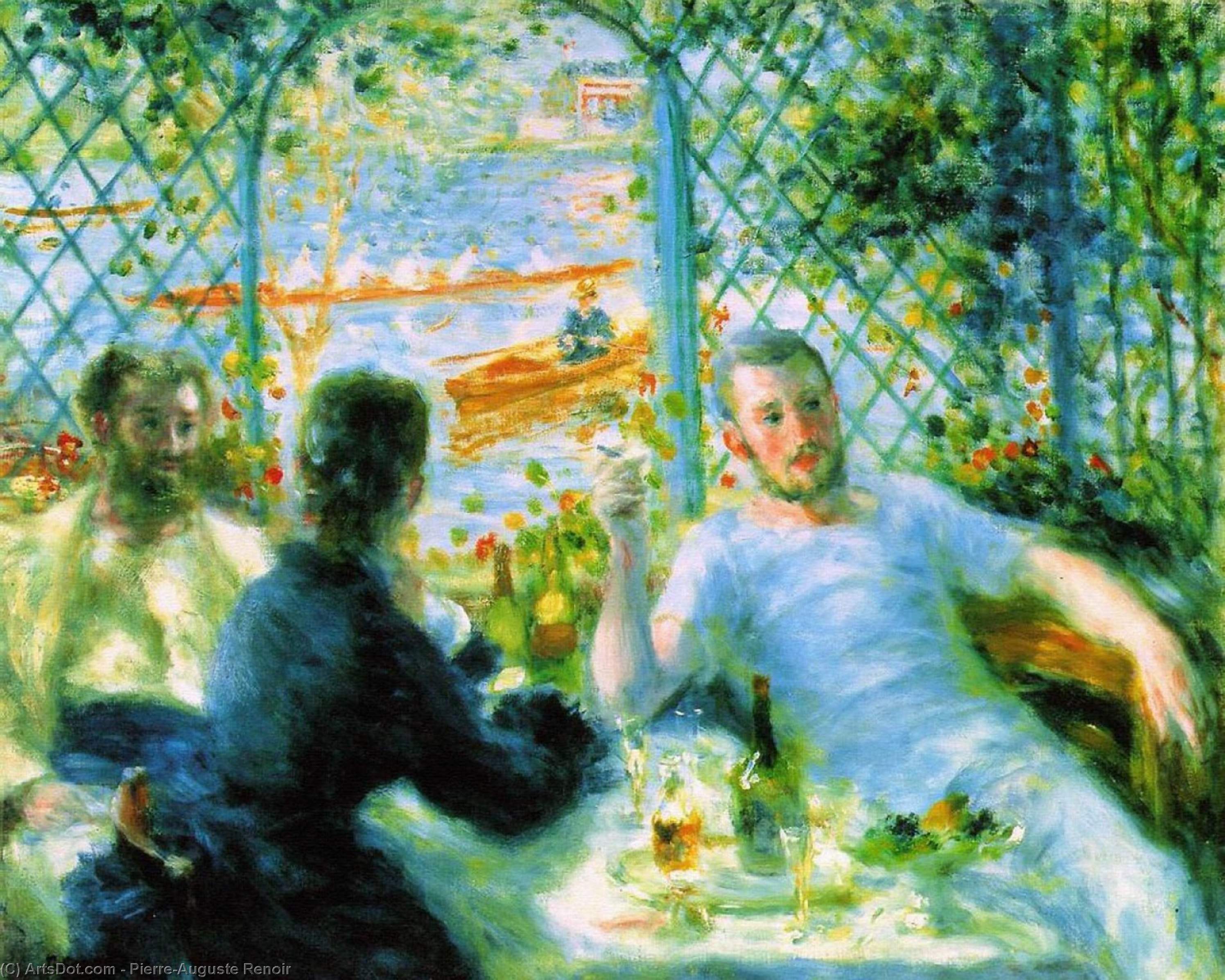 WikiOO.org - Encyclopedia of Fine Arts - Lukisan, Artwork Pierre-Auguste Renoir - The canoeists' luncheon, The A