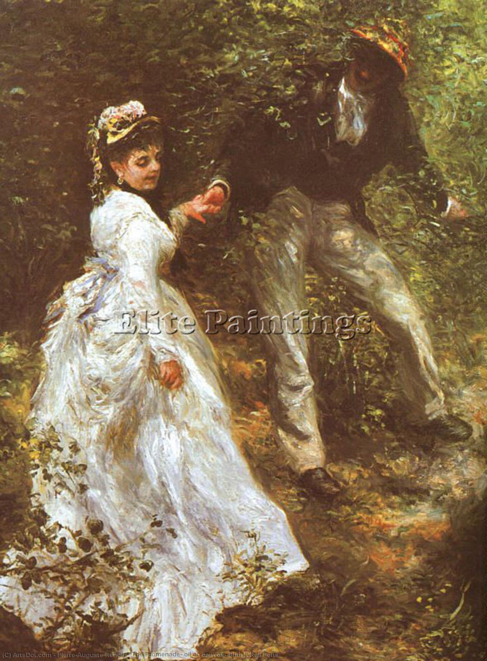 Wikioo.org - The Encyclopedia of Fine Arts - Painting, Artwork by Pierre-Auguste Renoir - The Promenade, oil on canvas, British Rail Pens
