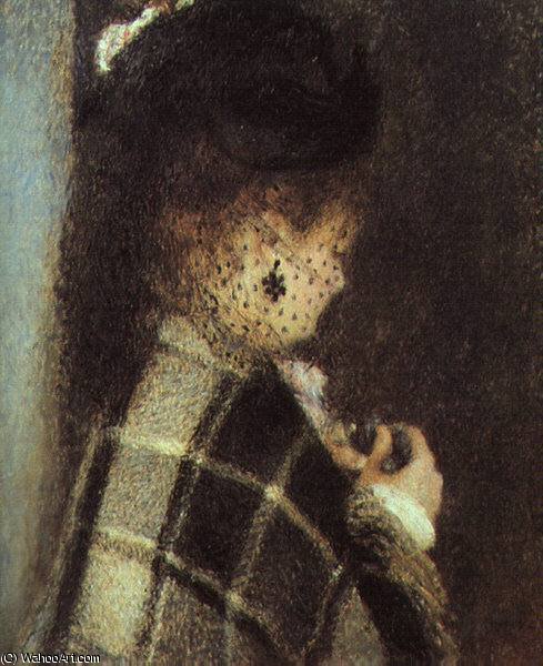 WikiOO.org - Encyclopedia of Fine Arts - Schilderen, Artwork Pierre-Auguste Renoir - Woman veil