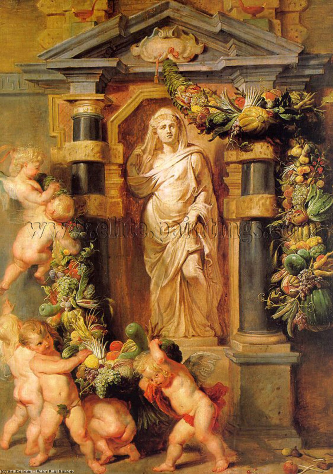 WikiOO.org - Encyclopedia of Fine Arts - Maľba, Artwork Peter Paul Rubens - Statue of Ceres