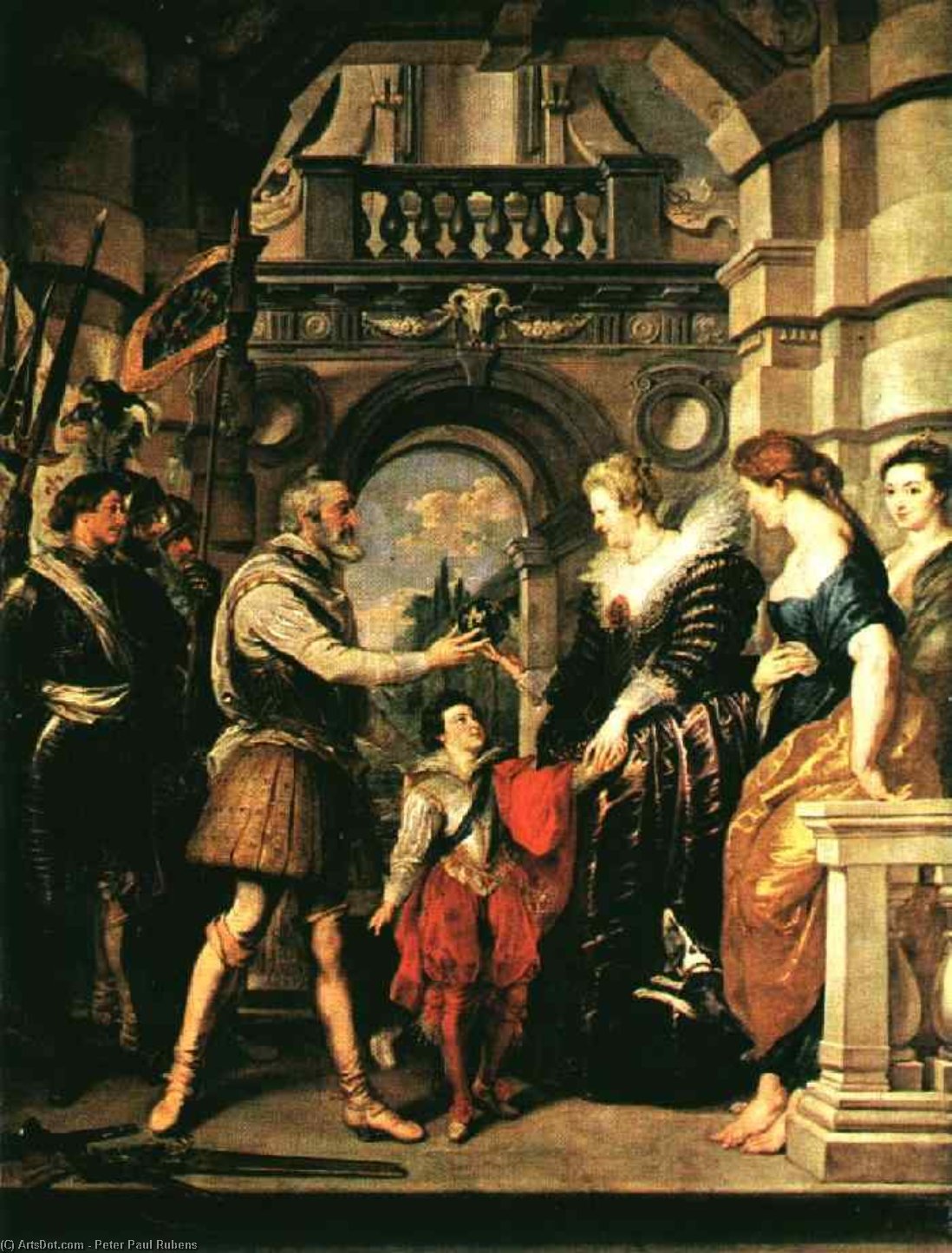 WikiOO.org - Енциклопедия за изящни изкуства - Живопис, Произведения на изкуството Peter Paul Rubens - Marie becomes regent, louvre