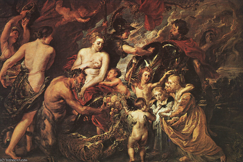 WikiOO.org - Enciclopédia das Belas Artes - Pintura, Arte por Peter Paul Rubens - Peace and War, National Gallery, London.