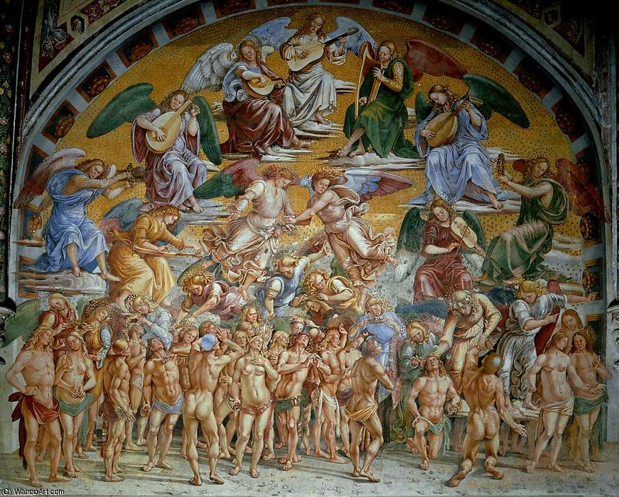 WikiOO.org - Encyclopedia of Fine Arts - Maalaus, taideteos Luca Signorelli - The last judgement, fresk, Orvieto cat