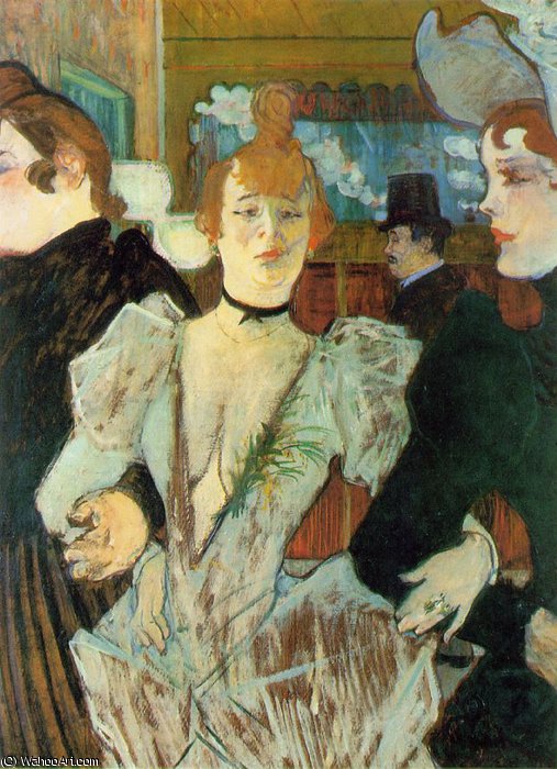 Wikioo.org - The Encyclopedia of Fine Arts - Painting, Artwork by Henri De Toulouse Lautrec - Goulue two women