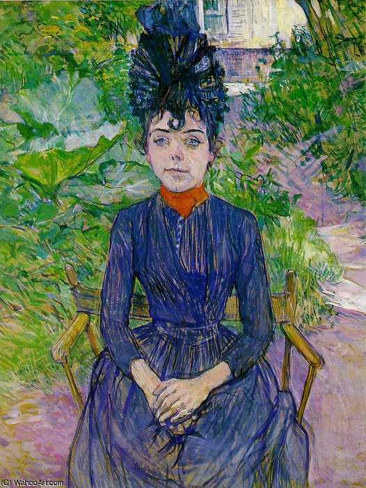 Wikioo.org - The Encyclopedia of Fine Arts - Painting, Artwork by Henri De Toulouse Lautrec - Justine Dieuhl, ca Musee D'