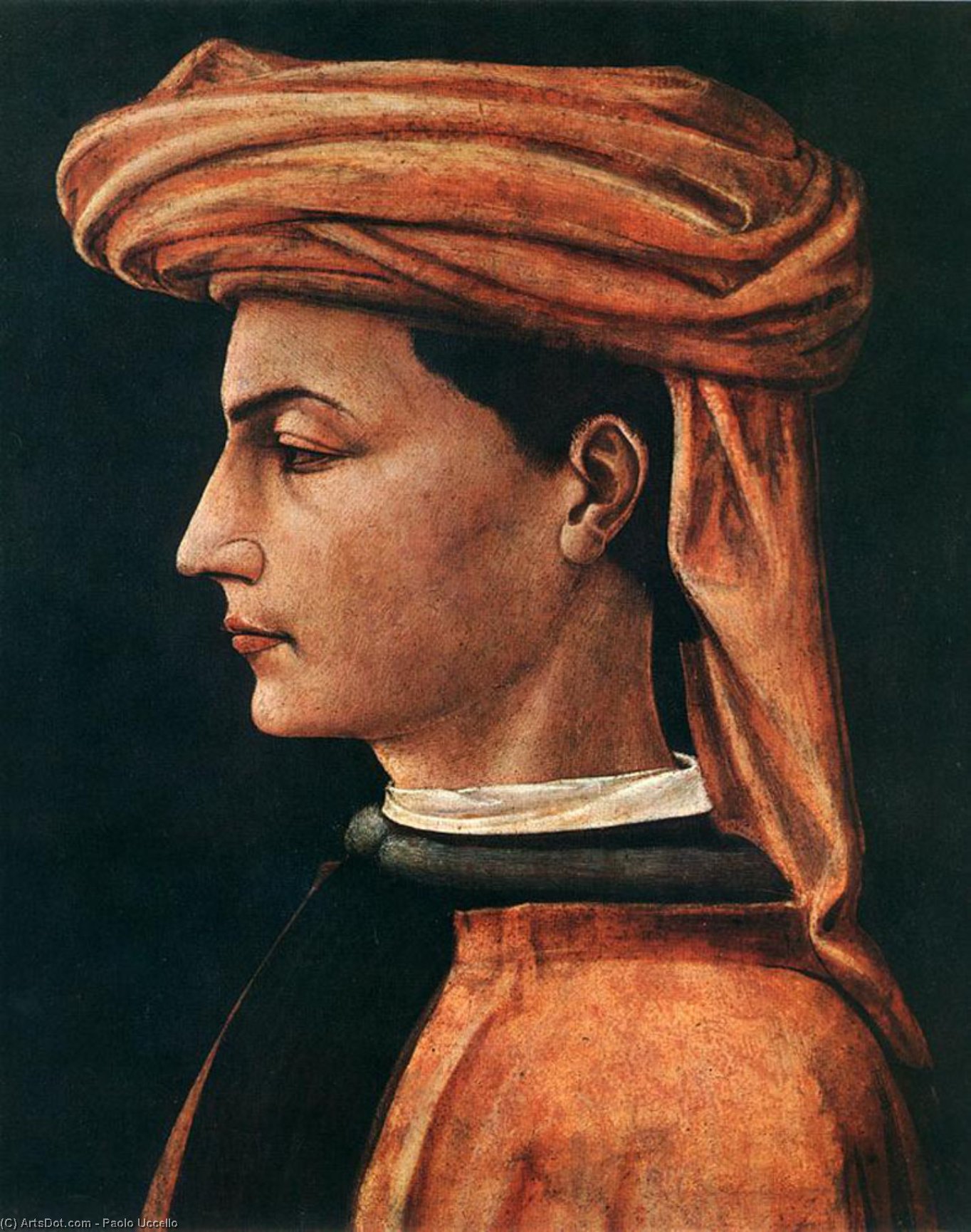 WikiOO.org - Encyclopedia of Fine Arts - Maleri, Artwork Paolo Uccello - Ritratto di giovane uomo